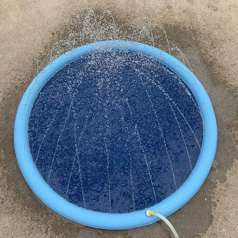 Splash Sprinkler Pad für Hunde & Kinder – Sommer Wasserspielmatte