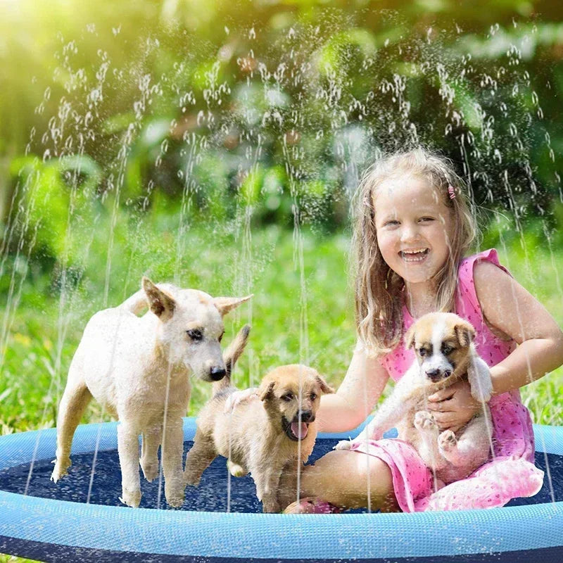 Splash Sprinkler Pad für Hunde & Kinder – Sommer Wasserspielmatte