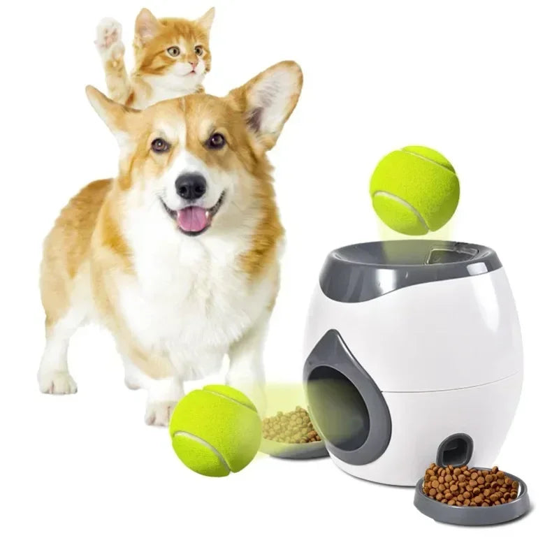 Interaktiver Tennisball-Futterautomat für Hunde