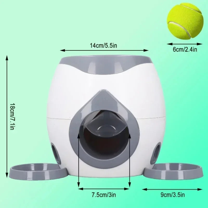 Interaktiver Tennisball-Futterautomat für Hunde